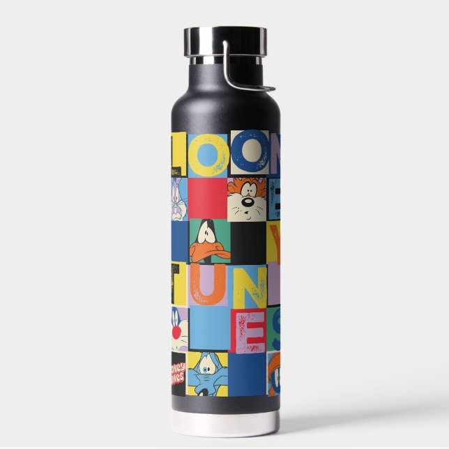 Botella De Agua Bloques de comprobador de caracteres de LOONEY TUN (Izquierdo)