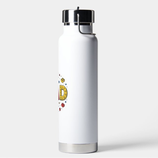 Botella De Agua Bloques de construcción de papá diseño vectorial v (Izquierda)