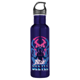 Botella De Agua Blue Beetle Retrowave vs Graphic