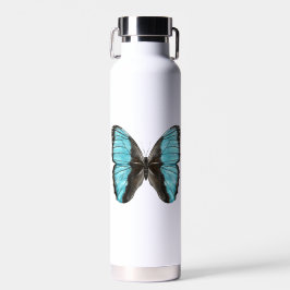 Botella De Agua Blue Butterfly Insectos Art Nature Lover