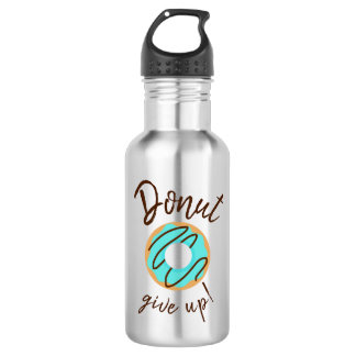 Botella De Agua Blue Donut Give Up