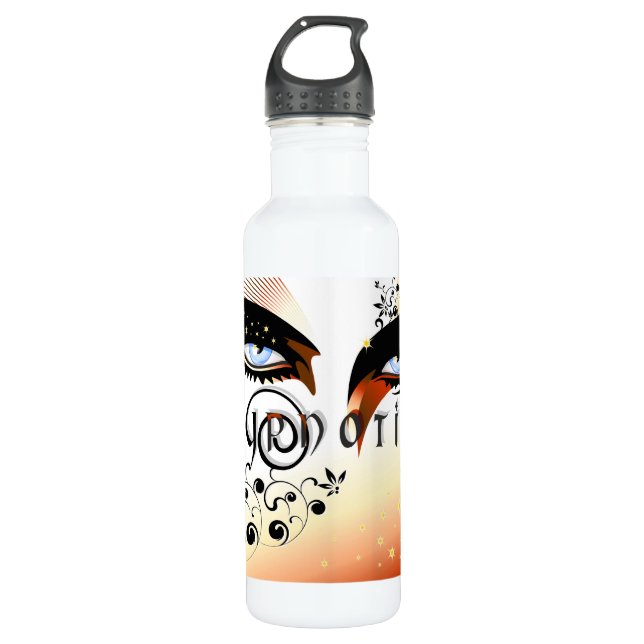 Botella De Agua Blue Hypnotic Oyes Make (Anverso)