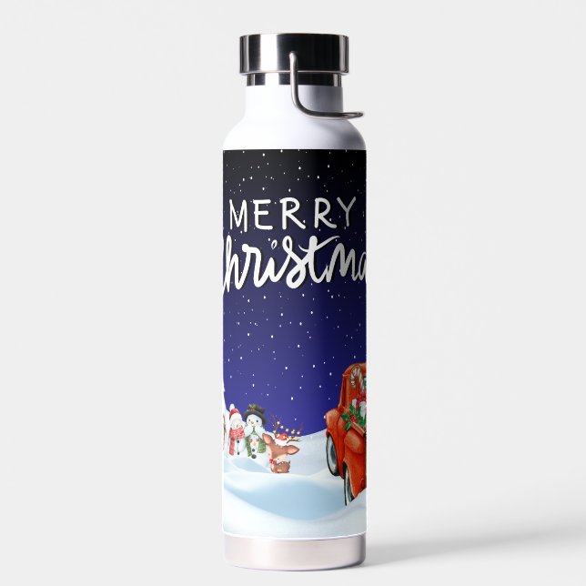 Botella De Agua Blue Merry Christmas (Izquierdo)