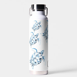 Botella De Agua Blue Sea Turtle Themed Reusable Water Bottles