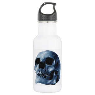 Botella De Agua Blue Skull