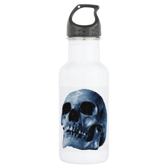 Botella De Agua Blue Skull (Anverso)