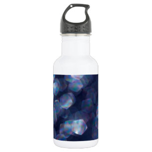 Botella De Agua Blue Sparkle Bokeh Lights