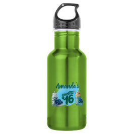 Botella De Agua Blue Sweet Sixteen Water Bottle