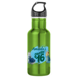Botella De Agua Blue Sweet Sixteen Water Bottle