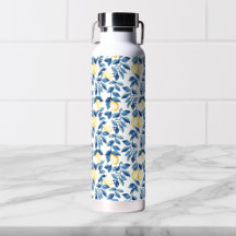 Blue Watercolor Lemon