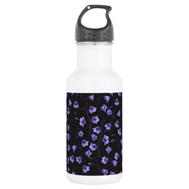Botella De Agua Bluebells, Harebells, Bellflowers (Anverso)