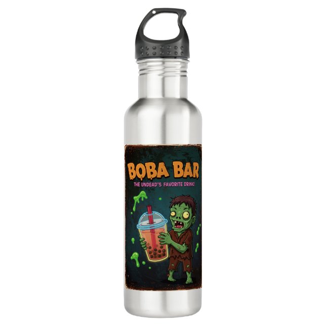 Botella De Agua Boba Bar – The Undead’s Favorite... Water Bottle (Anverso)
