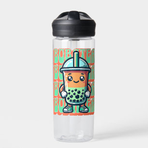 Botella De Agua Boba Bubble Tea Kawaii Cute Personalizado