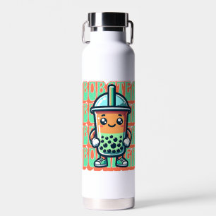 Botella De Agua Boba Bubble Tea Kawaii Cute Personalizado