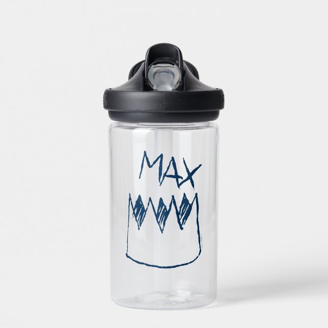 Botella De Agua Boceto de Max y Corona (Delante)
