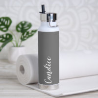 Boda Gris oscuro y personalizada de dama de honor