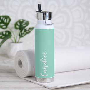 Botella De Agua Boda personalizada Seafoam