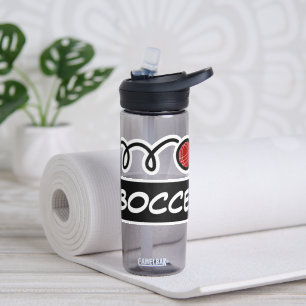 Botella De Agua bola de bochas con nombre personalizado