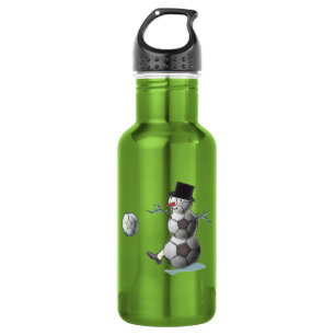 Botella De Agua Bola de fútbol Snowman