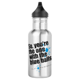 Botella De Agua Bolas del azul de Paintball