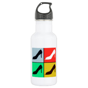 Botella De Agua Bombas de talón alto de Pop Art