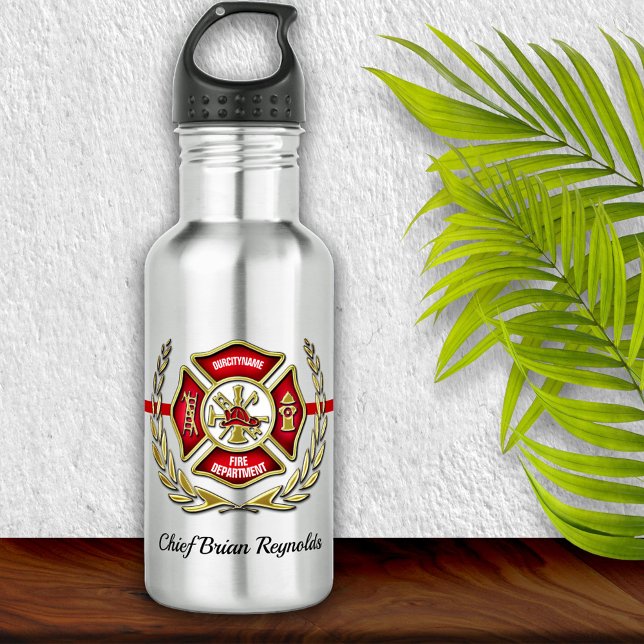Botella De Agua Bombero personalizado (Subido por el creador)