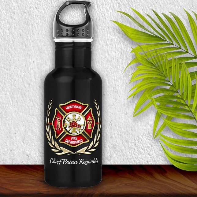 Botella De Agua Bombero personalizado (Subido por el creador)