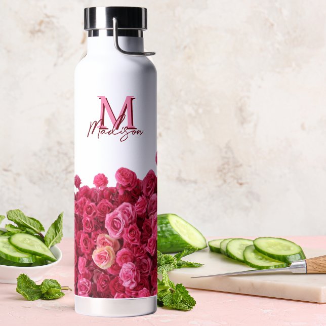 Botella De Agua Bonito Rosa Personalizado (Subido por el creador)