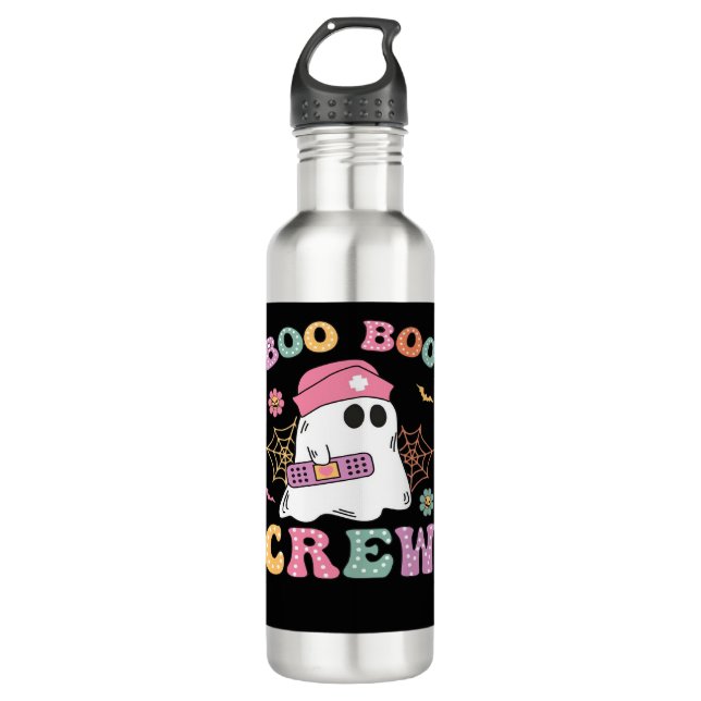 Botella De Agua Boo Boo Crew Ghost Nurse Classic T-Shirt (Anverso)