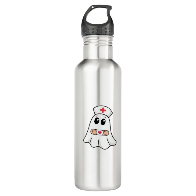 Botella De Agua BOO BOO CREW Ghost Nurse Funny Halloween Essential (Anverso)