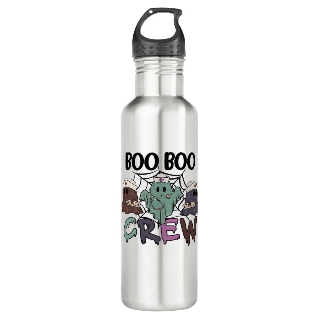 Botella De Agua Boo Boo Crew Nurse Halloween Ghost Funny Classic T (Anverso)