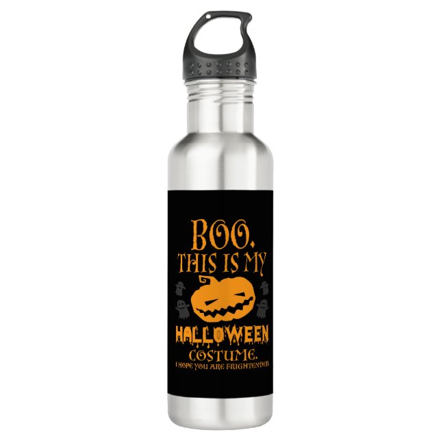 Botella De Agua Boo Calabaza Sarcástico Gracioso disfraz de Hallow (Anverso)