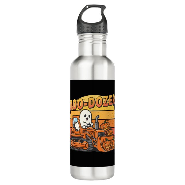 Botella De Agua Boo Dozer Ghost Funny Halloween (Anverso)