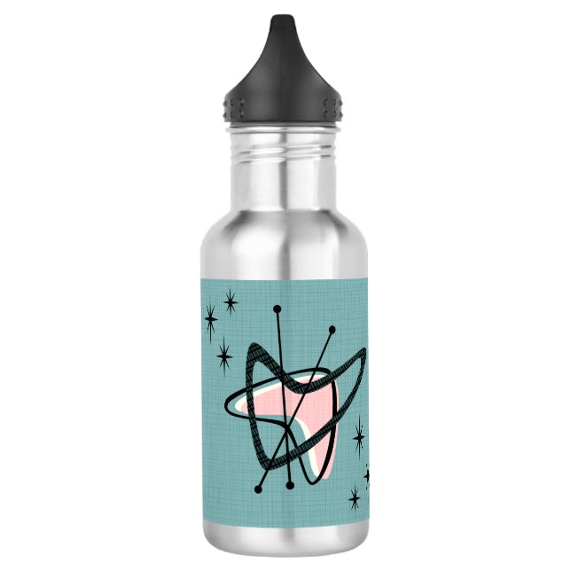 Botella De Agua Boomerang atómico y Starbursts ©studioxtine (Izquierda)