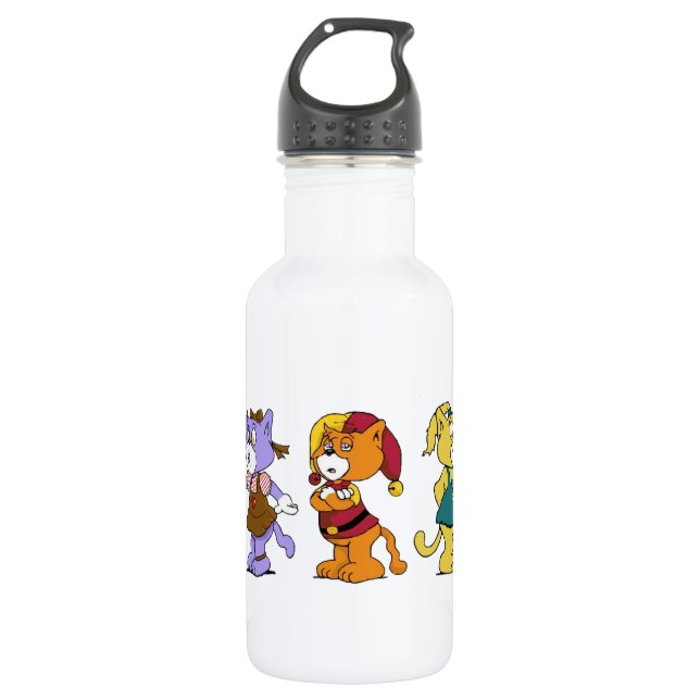 Botella De Agua Boomi Cats (Anverso)