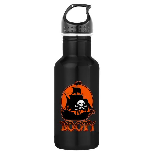 Botella De Agua Booty pirata de Halloween (Anverso)