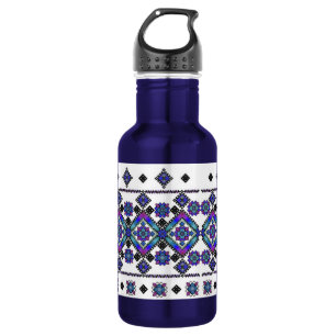 Botella De Agua Bordado azul