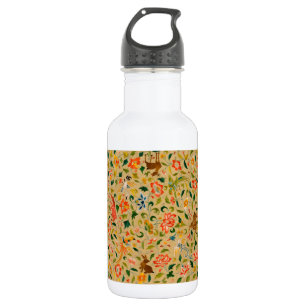 Botella De Agua Bordado de Animales con Crewel Vintage: Tapiz Anti