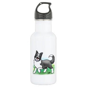 Botella De Agua Border collie