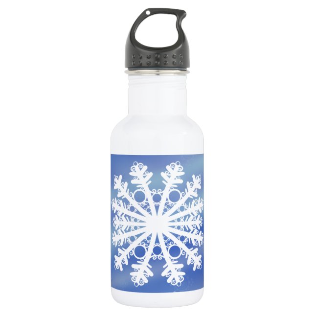 Botella De Agua Bordes helados VIII (Anverso)