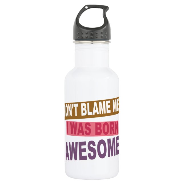 Botella De Agua Born Awesome (Anverso)