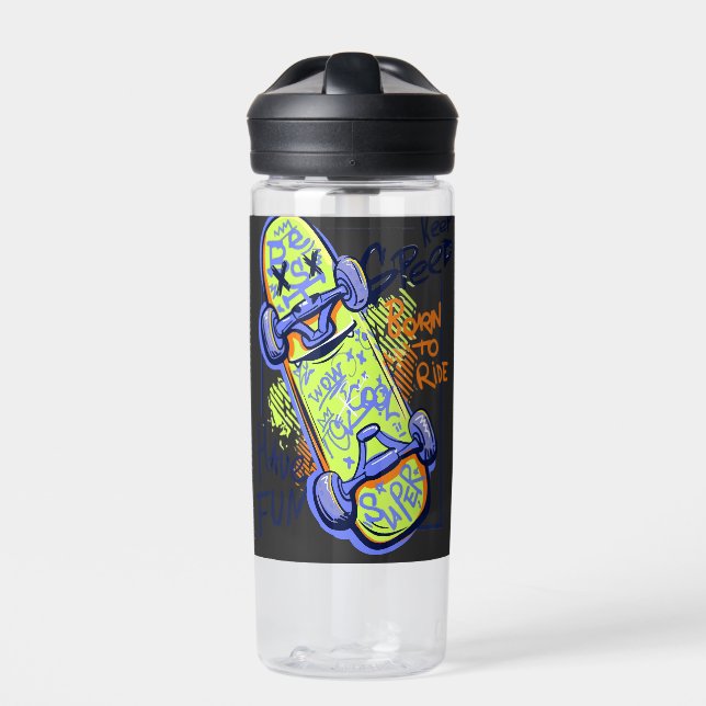 Botella De Agua Born to ride  (Delante)