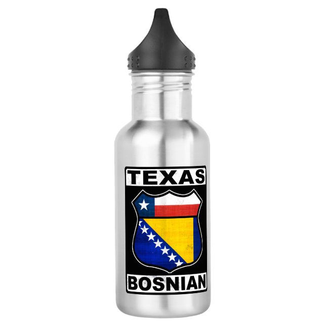 Botella de agua bosnio-estadounidense de Texas (Izquierda)
