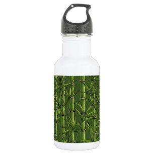 Botella De Agua Bosque de bambú en verde
