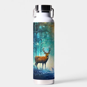 Botella De Agua Bosque Mágico Nevado Arte-82109