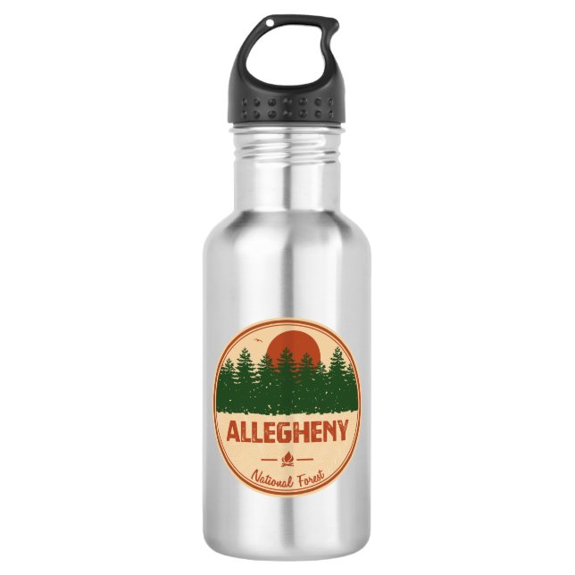 Botella De Agua Bosque nacional de Allegheny (Anverso)
