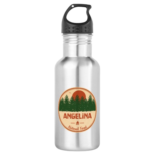 Botella De Agua Bosque nacional de Angelina (Anverso)