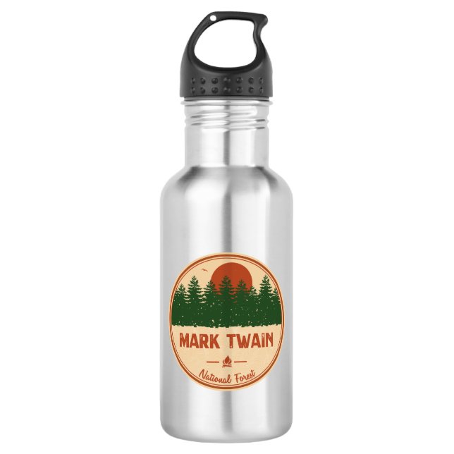 Botella De Agua Bosque nacional de Mark Twain (Anverso)