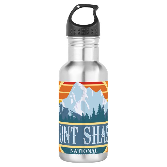 Botella De Agua Bosque nacional de Mount Shasta (Anverso)