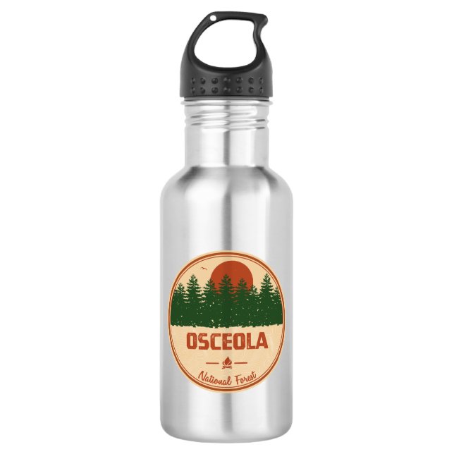 Botella De Agua Bosque nacional de Osceola (Anverso)